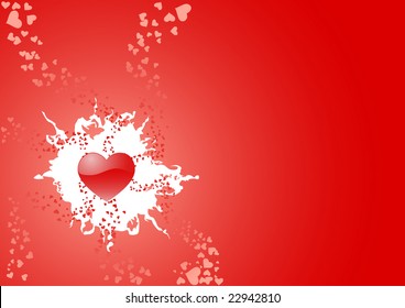 An image of st. valentines day red background