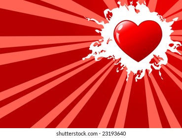 An image of st. valentines day red background