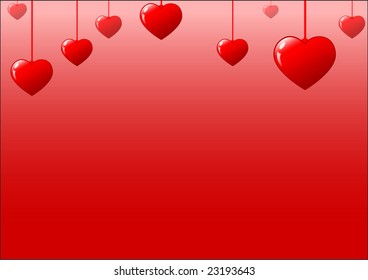 An image of st. valentines day red background