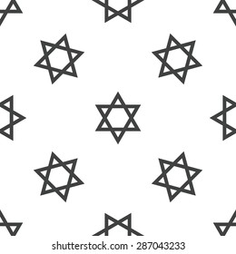 Image of Star of David symbol, repeated on white background