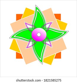 image of star flower in design