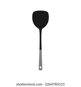 ilustración vectorial de diseño plano de la espátula de acero de imagen. icono de utensilios de cocina