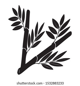 image of a stem, bamboo leaves that flourish