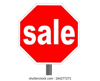 Image of Stop sign with an inscription sale