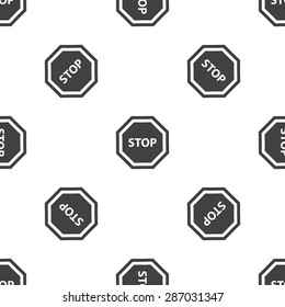 Image of STOP sign, repeated on white background