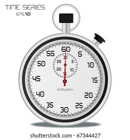 Image of a stopwatch isolated on a white background.