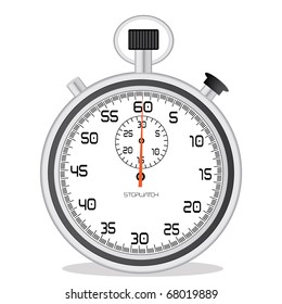 Image of a stopwatch isolated on a white background.