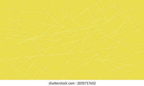 Imagen de franja compuesta por líneas dibujadas al azar sobre un fondo amarillo.