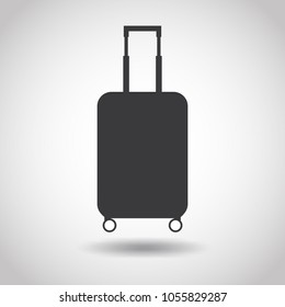 Image of a suitcase on a gray background.  