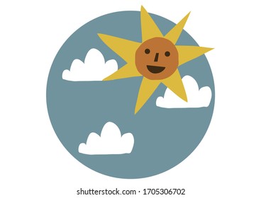 Image of summer.
Illustration of the summer sun.
Strong sunbeam clip art.