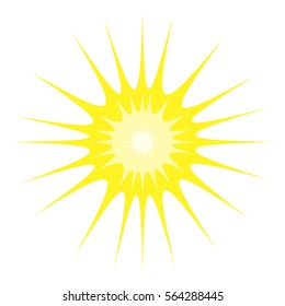 Image of the sun. Logo. vector illustration