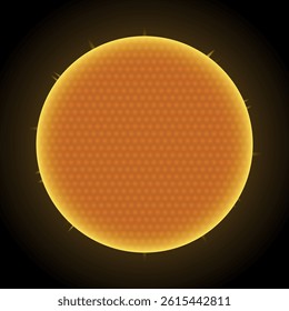Image of a Sun star in black space