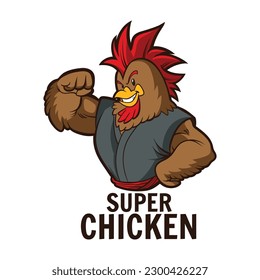 image of a super chicken