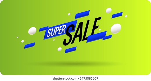 Image of a super sale announcement with percentage symbols, ideal for promotional and marketing use.