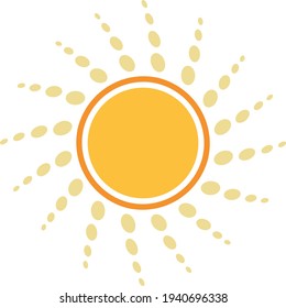 Image symbolizing the sun, sunny days, summer and vacation.