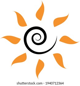 Image symbolizing the sun, sunny days, summer and vacation.
