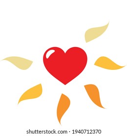 Image symbolizing the sun, sunny days, summer and vacation.
