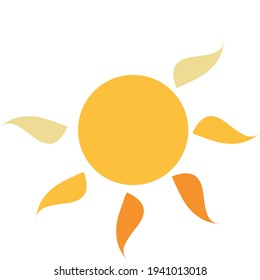 Image symbolizing the sun, sunny days, summer and vacation.
