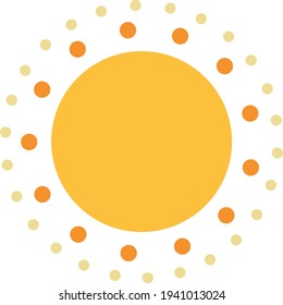 Image symbolizing the sun, sunny days, summer and vacation.
