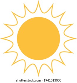 Image symbolizing the sun, sunny days, summer and vacation.
