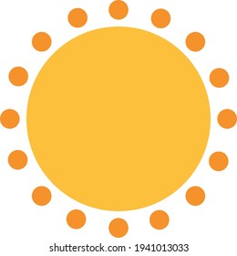 Imagen que simboliza el sol, los días soleados, el verano y las vacaciones.
