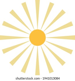 Image symbolizing the sun, sunny days, summer and vacation.
