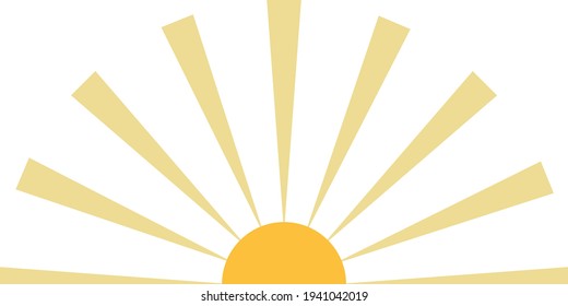 Image symbolizing the sun, sunny days, summer and vacation.
