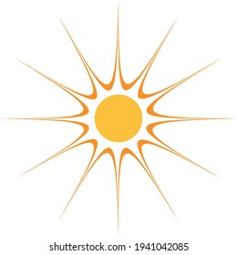 Image symbolizing the sun, sunny days, summer and vacation.
