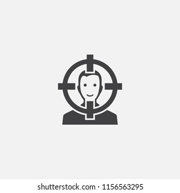 Image Target base icon. Simple sign illustration. Image Target symbol design from Augmented reality series. Can be used for web, print and mobile
