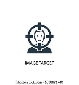 Image Target icon. Simple element illustration. Image Target concept symbol design from Augmented reality collection. Can be used for web and mobile.