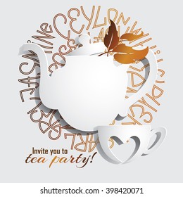 the image of a teapot and cup (white silhouettes)