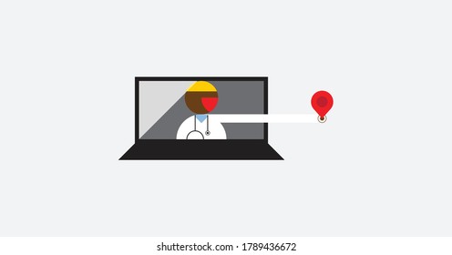Image of Telemedicine virtual visits.