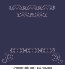 Image of a text frame on a dark blue background
