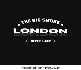 image text illustration about city of london that never sleeps