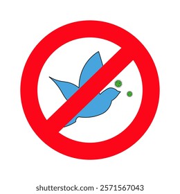 image that birds can be carriers of infection.