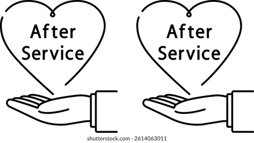 An image that can be used to express after-sales service