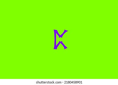 image that depicts a rune in the center on a green background and a purple subject, in this case the rune is Perthro