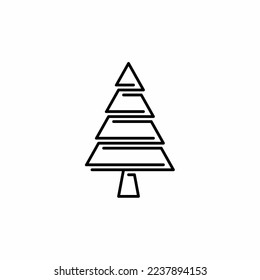 Es una imagen que se asemeja a un árbol de abetos, que se usa normalmente en los momentos de Navidad.
Ilustración del vector