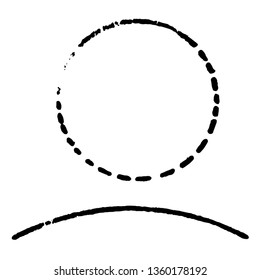An image that shows a circle with the arc drawn and labeled. An arc is any part of the circumference of a circle, vintage line drawing or engraving illustration.