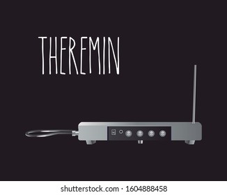 Image of a Theremin. Pictogram musical instrument. Editable vector.