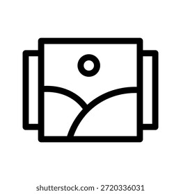 Imagen Thin Icon. El ícono se puede utilizar para Sitios web, App móviles, Plantillas de presentación, ilustración, etc.