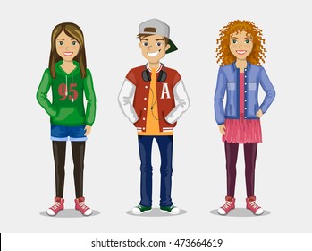 the image of three stylish Teens