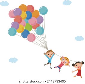 An image of a three-generation family celebrating while sitting on a carp streamer