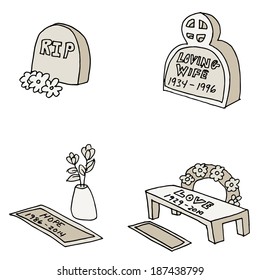 An image of tombstones.