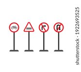 image Traffic signs, used to provide road conditions for road users.