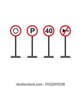 image Traffic signs, used to provide road conditions for road users.