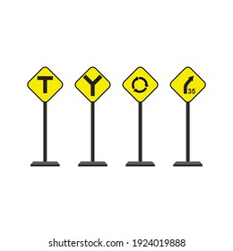 image Traffic signs, used to provide road conditions for road users.