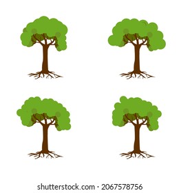 image of a tree on a white background, nature, vector illustration