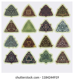 image of triangles. abstraction. Can be used for websites, postcard design, etc.