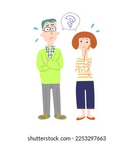 The image of a troubled couple